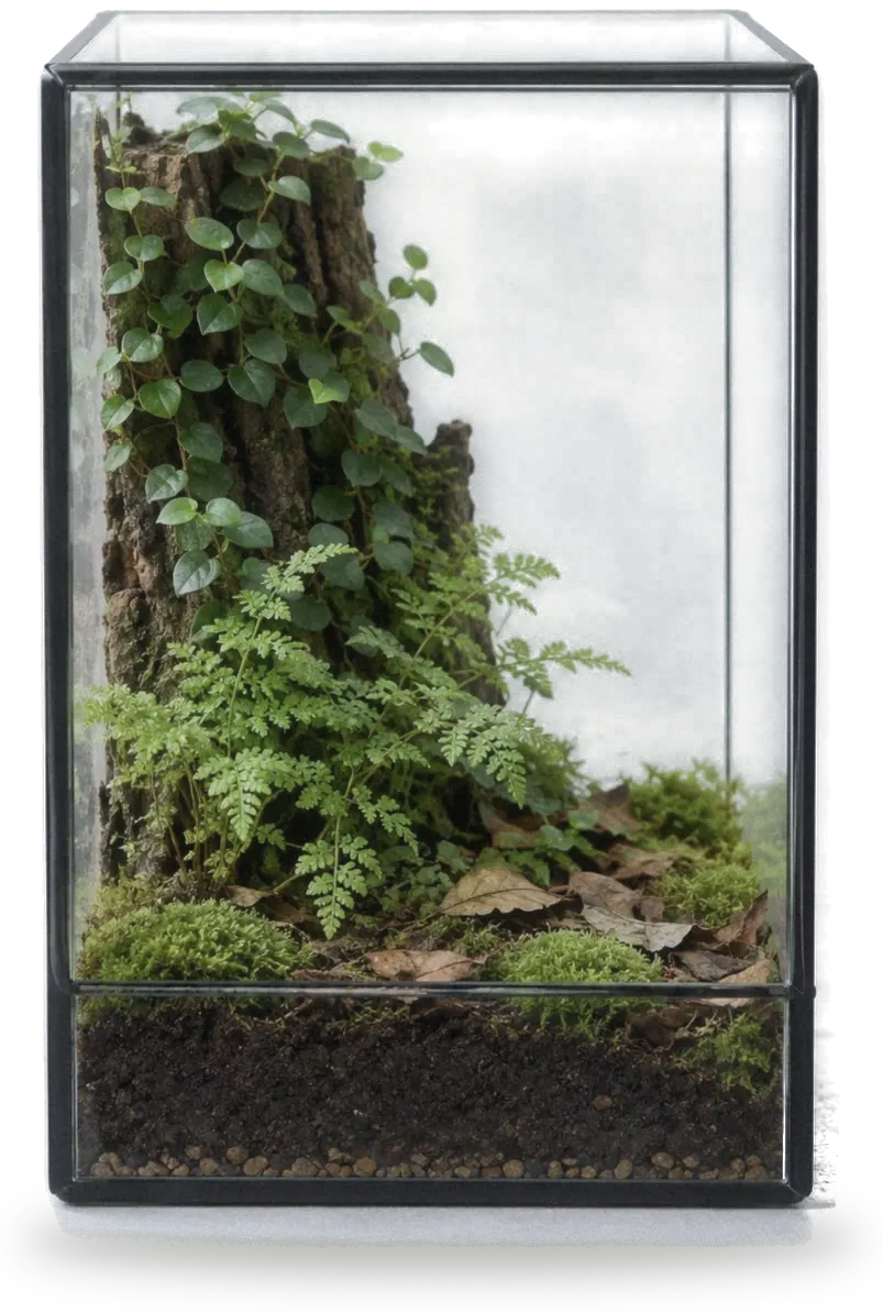 Cuboid terrarium