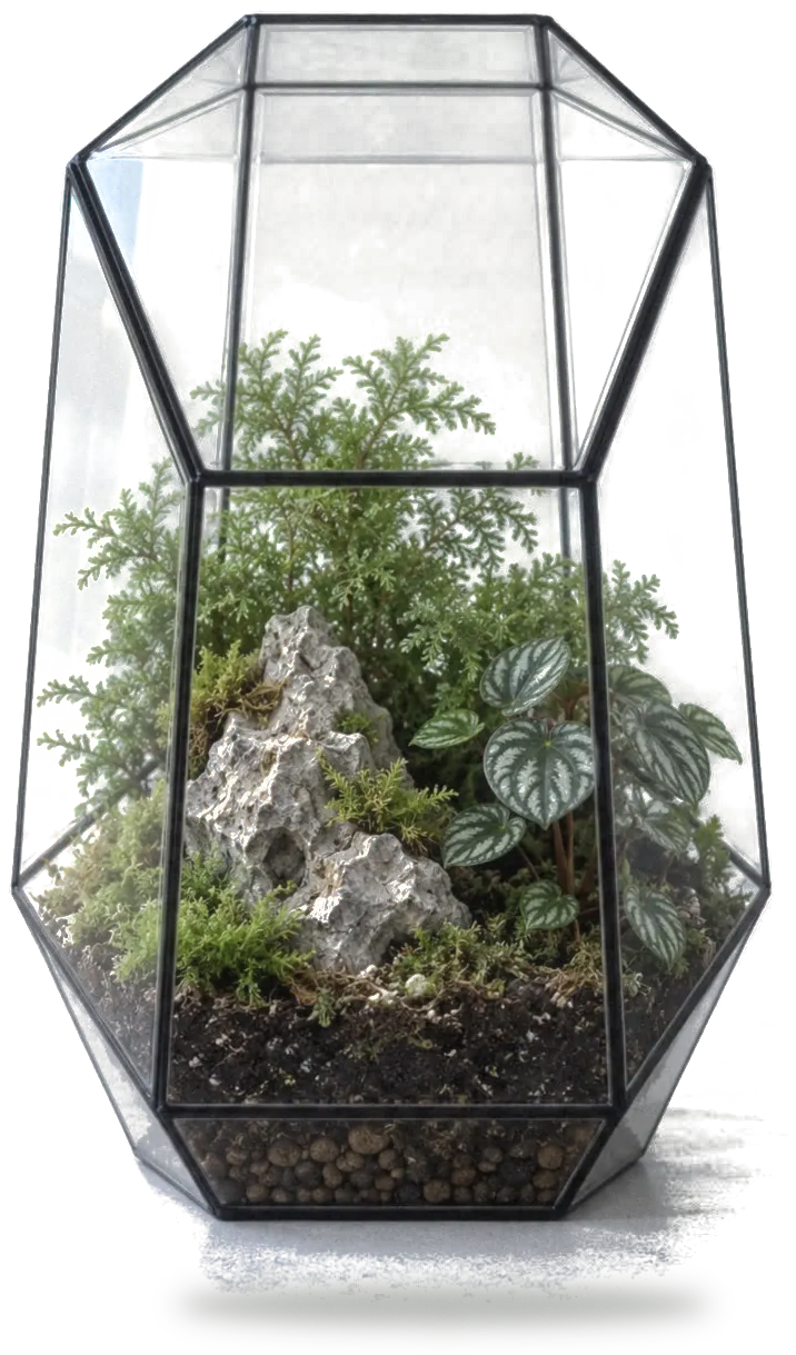 Gypsum terrarium