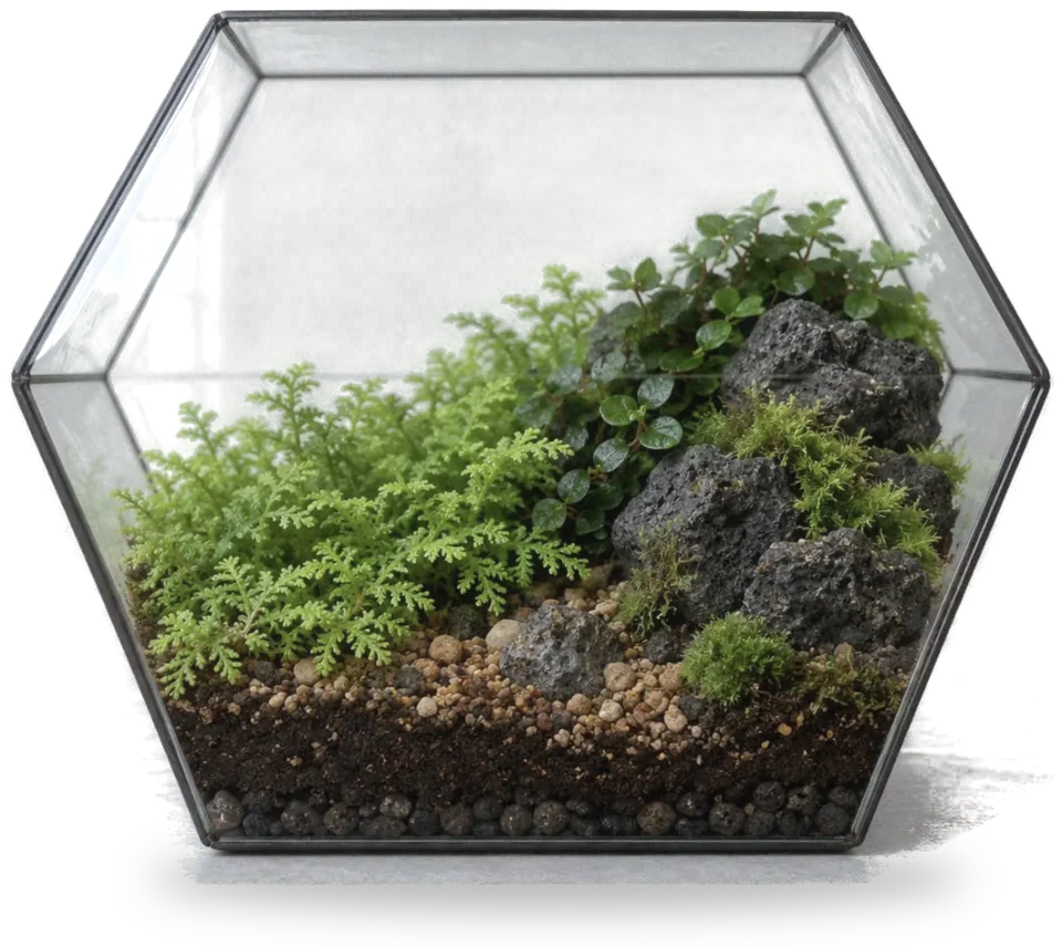 Hexagon terrarium