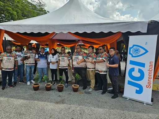 Our team at an event tent