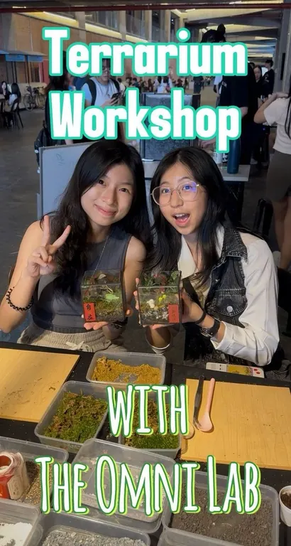 A terrarium workshop poster